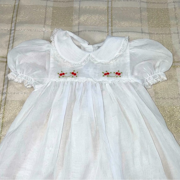 Vintage Aurorabug white dress with flowers - Picture 4 of 9